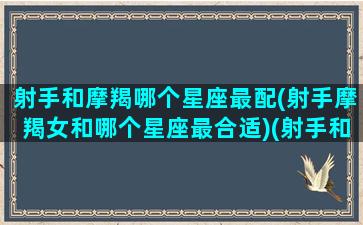 射手和摩羯哪个星座最配(射手摩羯女和哪个星座最合适)(射手和摩羯之间的星座)