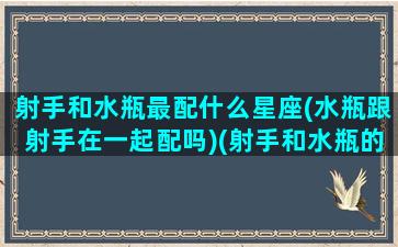 射手和水瓶最配什么星座(水瓶跟射手在一起配吗)(射手和水瓶的配对指数)