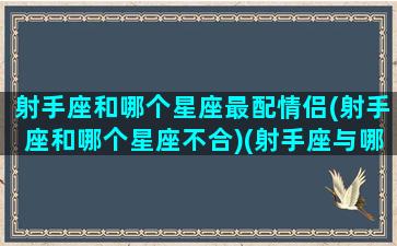 射手座和哪个星座最配情侣(射手座和哪个星座不合)(射手座与哪个星座最适合做情侣)