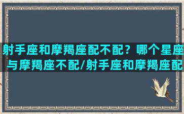 射手座和摩羯座配不配？哪个星座与摩羯座不配/射手座和摩羯座配不配？哪个星座与摩羯座不配-我的网站