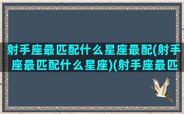 射手座最匹配什么星座最配(射手座最匹配什么星座)(射手座最匹配的星座)