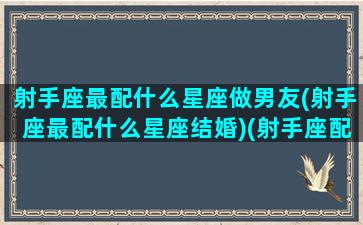 射手座最配什么星座做男友(射手座最配什么星座结婚)(射手座配什么星座最合适)