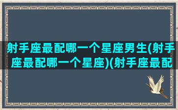 射手座最配哪一个星座男生(射手座最配哪一个星座)(射手座最配的星座男生)