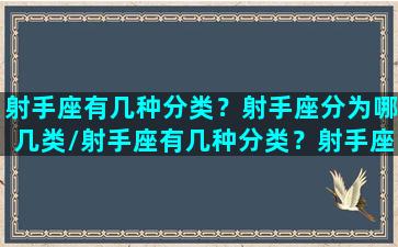 射手座有几种分类？射手座分为哪几类/射手座有几种分类？射手座分为哪几类-我的网站