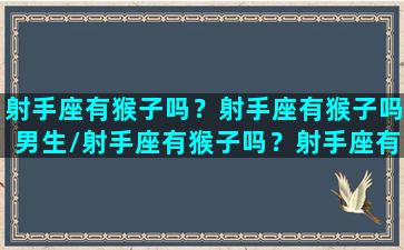 射手座有猴子吗？射手座有猴子吗男生/射手座有猴子吗？射手座有猴子吗男生-我的网站