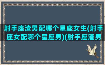 射手座渣男配哪个星座女生(射手座女配哪个星座男)(射手座渣男排第几)