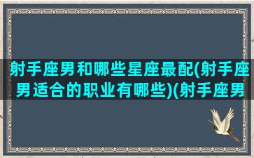 射手座男和哪些星座最配(射手座男适合的职业有哪些)(射手座男和什么星座最匹配)