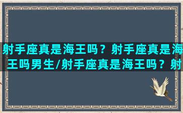 射手座真是海王吗？射手座真是海王吗男生/射手座真是海王吗？射手座真是海王吗男生-我的网站