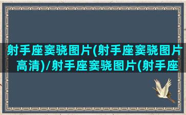 射手座窦骁图片(射手座窦骁图片高清)/射手座窦骁图片(射手座窦骁图片高清)-我的网站