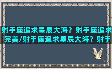 射手座追求星辰大海？射手座追求完美/射手座追求星辰大海？射手座追求完美-我的网站