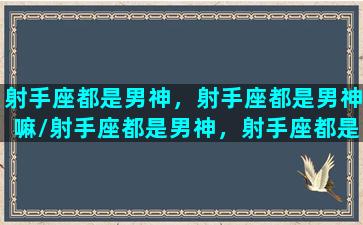 射手座都是男神，射手座都是男神嘛/射手座都是男神，射手座都是男神嘛-我的网站