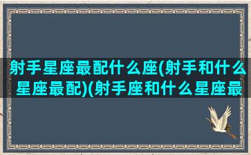 射手星座最配什么座(射手和什么星座最配)(射手座和什么星座最配排行榜)