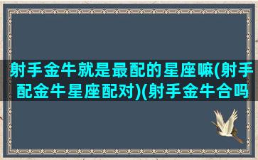 射手金牛就是最配的星座嘛(射手配金牛星座配对)(射手金牛合吗)