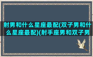 射男和什么星座最配(双子男和什么星座最配)(射手座男和双子男区别)