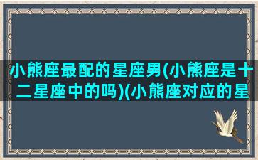 小熊座最配的星座男(小熊座是十二星座中的吗)(小熊座对应的星座是什么)