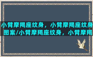 小臂摩羯座纹身，小臂摩羯座纹身图案/小臂摩羯座纹身，小臂摩羯座纹身图案-我的网站