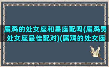 属鸡的处女座和星座配吗(属鸡男处女座最佳配对)(属鸡的处女座男人在事业上怎么样)