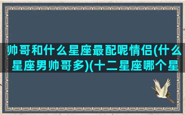 帅哥和什么星座最配呢情侣(什么星座男帅哥多)(十二星座哪个星座帅哥多)