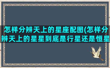 怎样分辨天上的星座配图(怎样分辨天上的星星到底是行星还是恒星)(如何辨别天上的星星是哪一颗)