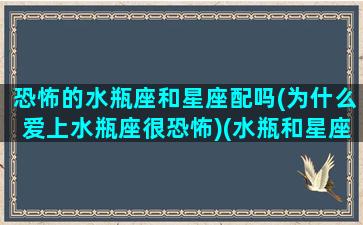 恐怖的水瓶座和星座配吗(为什么爱上水瓶座很恐怖)(水瓶和星座最配)