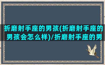 折磨射手座的男孩(折磨射手座的男孩会怎么样)/折磨射手座的男孩(折磨射手座的男孩会怎么样)-我的网站