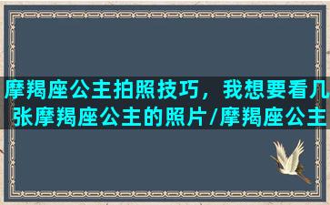 摩羯座公主拍照技巧，我想要看几张摩羯座公主的照片/摩羯座公主拍照技巧，我想要看几张摩羯座公主的照片-我的网站