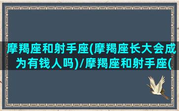 摩羯座和射手座(摩羯座长大会成为有钱人吗)/摩羯座和射手座(摩羯座长大会成为有钱人吗)-我的网站