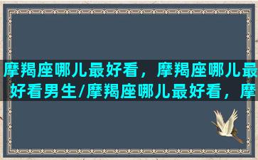 摩羯座哪儿最好看，摩羯座哪儿最好看男生/摩羯座哪儿最好看，摩羯座哪儿最好看男生-我的网站