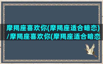 摩羯座喜欢你(摩羯座适合暗恋)/摩羯座喜欢你(摩羯座适合暗恋)-我的网站