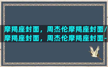 摩羯座封面，周杰伦摩羯座封面/摩羯座封面，周杰伦摩羯座封面-我的网站