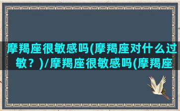 摩羯座很敏感吗(摩羯座对什么过敏？)/摩羯座很敏感吗(摩羯座对什么过敏？)-我的网站