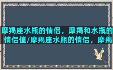 摩羯座水瓶的情侣，摩羯和水瓶的情侣值/摩羯座水瓶的情侣，摩羯和水瓶的情侣值-我的网站