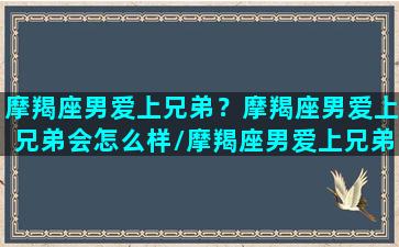 摩羯座男爱上兄弟？摩羯座男爱上兄弟会怎么样/摩羯座男爱上兄弟？摩羯座男爱上兄弟会怎么样-我的网站