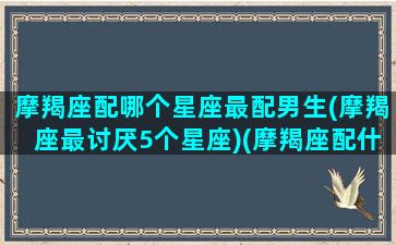 摩羯座配哪个星座最配男生(摩羯座最讨厌5个星座)(摩羯座配什么星座的男生)