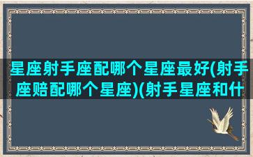 星座射手座配哪个星座最好(射手座赔配哪个星座)(射手星座和什么星座最般配)