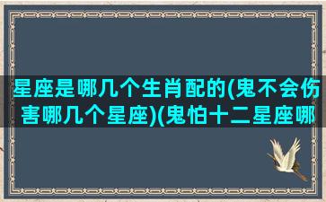 星座是哪几个生肖配的(鬼不会伤害哪几个星座)(鬼怕十二星座哪个)