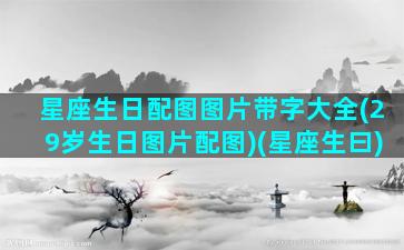 星座生日配图图片带字大全(29岁生日图片配图)(星座生曰)