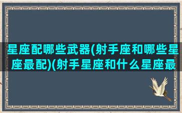 星座配哪些武器(射手座和哪些星座最配)(射手星座和什么星座最般配)