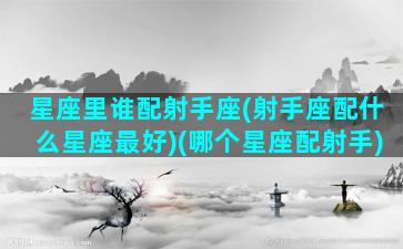 星座里谁配射手座(射手座配什么星座最好)(哪个星座配射手)