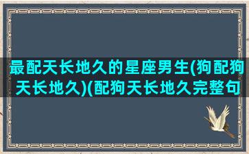 最配天长地久的星座男生(狗配狗天长地久)(配狗天长地久完整句子)