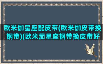 欧米伽星座配皮带(欧米伽皮带换钢带)(欧米茄星座钢带换皮带好看吗)