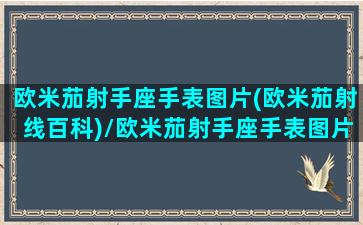 欧米茄射手座手表图片(欧米茄射线百科)/欧米茄射手座手表图片(欧米茄射线百科)-我的网站