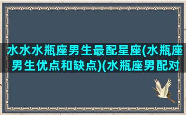 水水水瓶座男生最配星座(水瓶座男生优点和缺点)(水瓶座男配对星座排行)