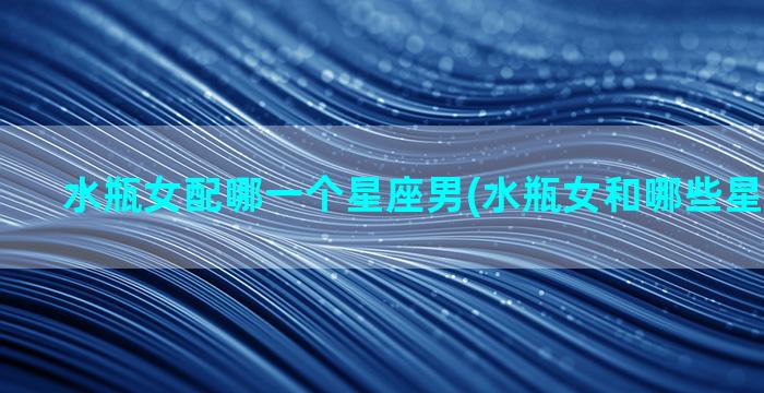 水瓶女配哪一个星座男(水瓶女和哪些星座男最配)