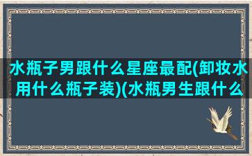 水瓶子男跟什么星座最配(卸妆水用什么瓶子装)(水瓶男生跟什么星座最配)