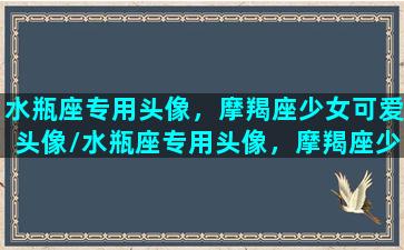 水瓶座专用头像，摩羯座少女可爱头像/水瓶座专用头像，摩羯座少女可爱头像-我的网站