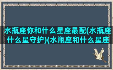 水瓶座你和什么星座最配(水瓶座什么星守护)(水瓶座和什么星座最配(5个以上)