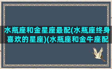 水瓶座和金星座最配(水瓶座终身喜欢的星座)(水瓶座和金牛座配对吗)