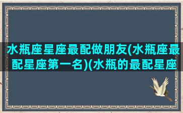 水瓶座星座最配做朋友(水瓶座最配星座第一名)(水瓶的最配星座)