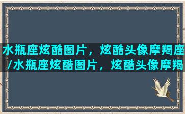 水瓶座炫酷图片，炫酷头像摩羯座/水瓶座炫酷图片，炫酷头像摩羯座-我的网站